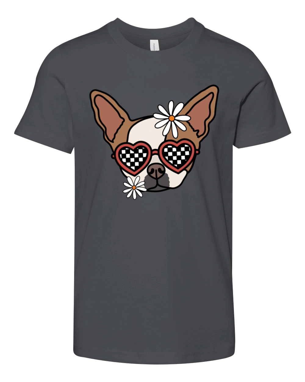 Chihuahua retro dog Youth Unisex Jersey Tee