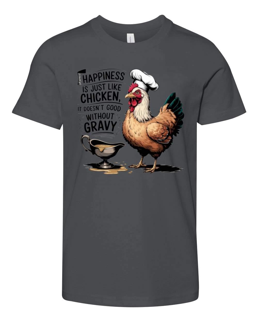 Happiness of Chicken and Gravy Youth Unisex Jersey Tee