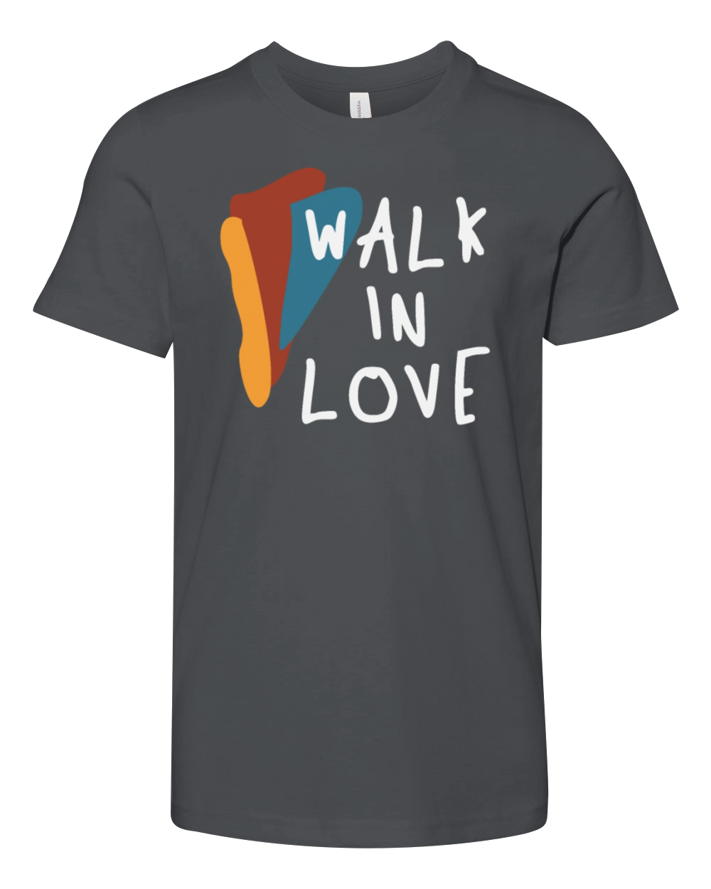 Walk In Love - Inspiring Christian Quote Youth Unisex Jersey Tee