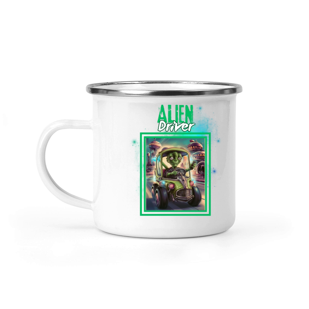 Alien Driver Sci-Fi Adventure Driving Gear Camping Mug