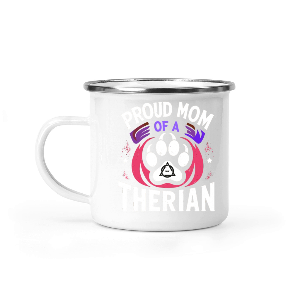 Proud Mom Of A Therian Furries Otherkin Nonhuman Camping Mug