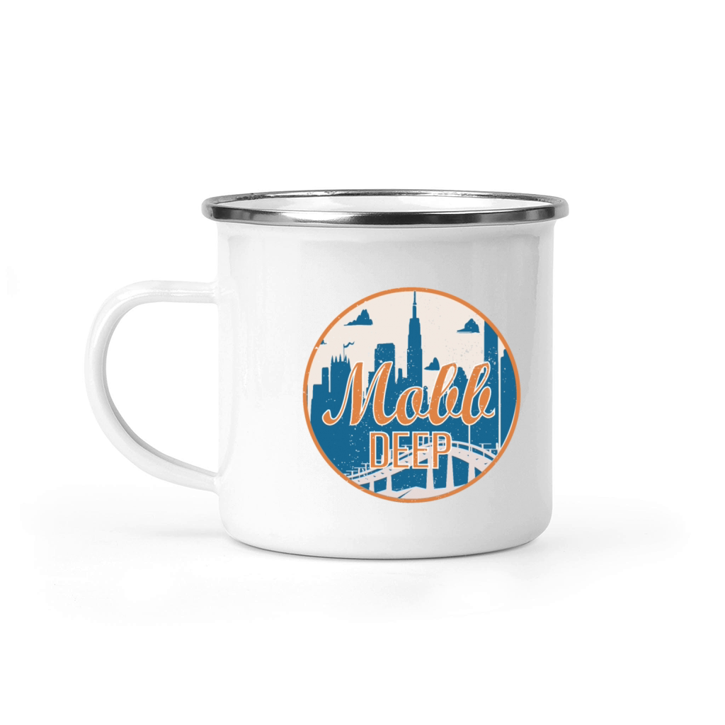 Queens New York Vintage Camping Mug