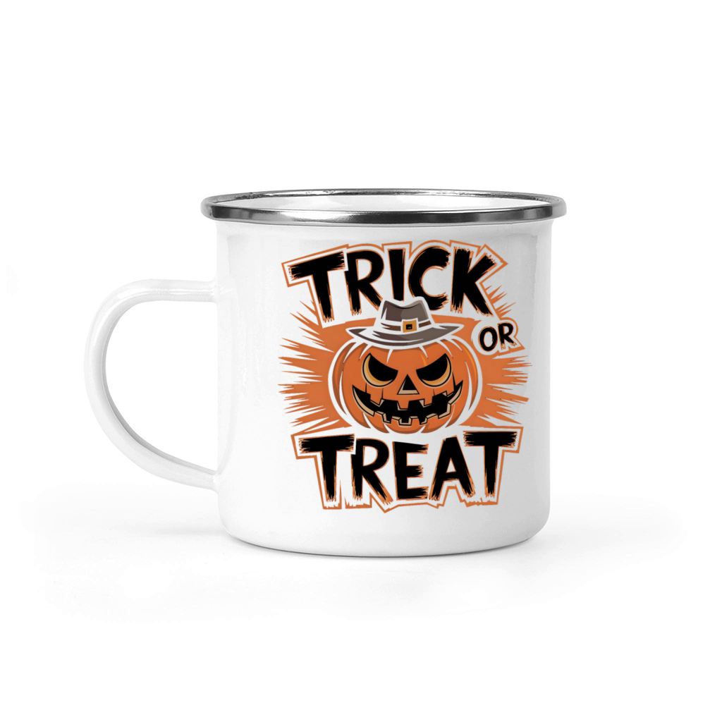 quotes Trick or treat halloween 4 Camping Mug