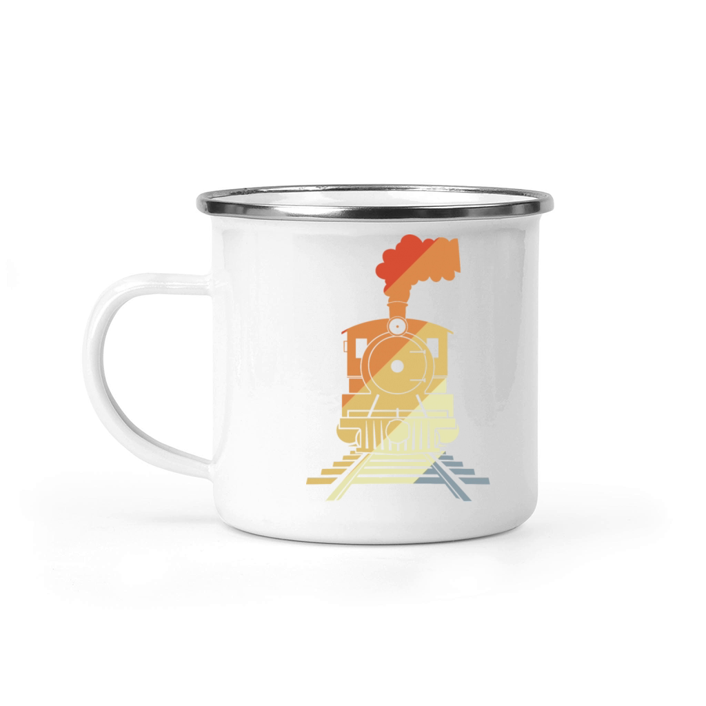Railroad Drawing Vintage Style Camping Mug