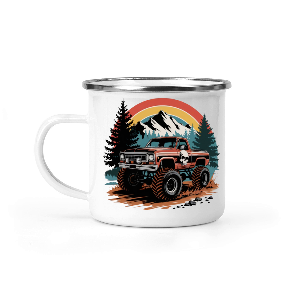 Retro 4X4 Off Road Rock Crawler Sunset Off Road Camping Mug