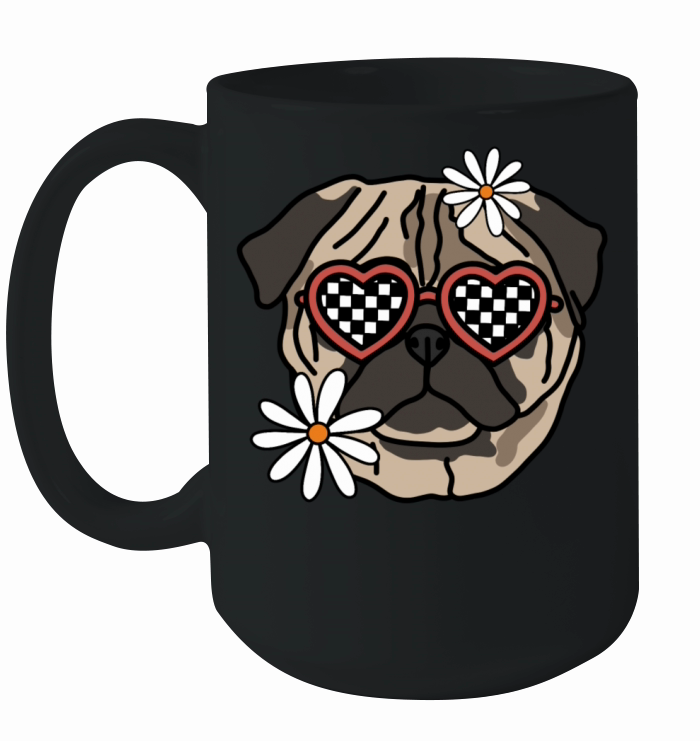 Pug retro Dog Ceramic Mug