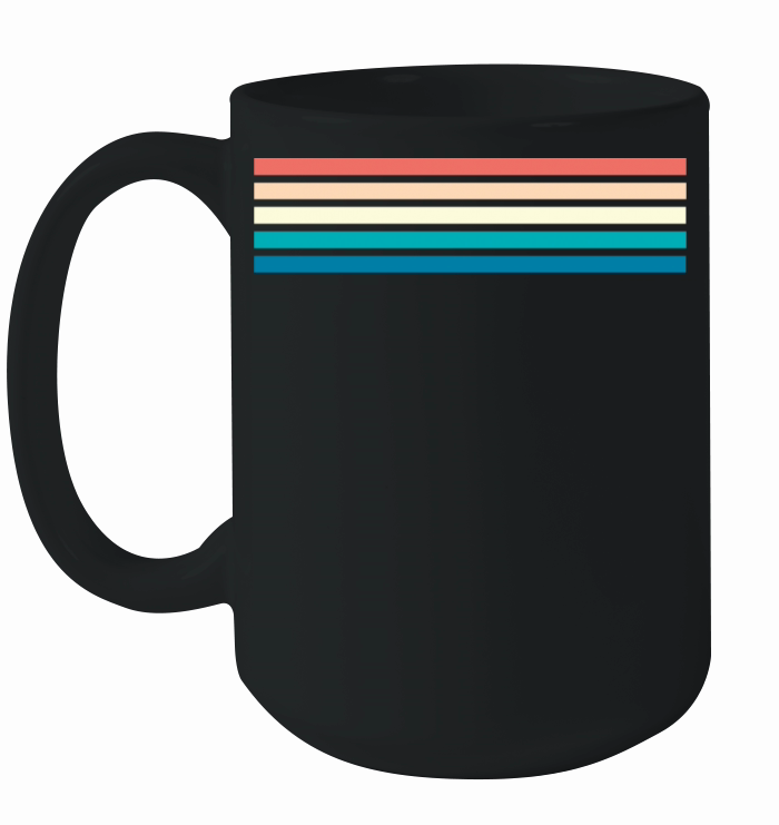 Retro stripe design with vintage vibe Ceramic Mug