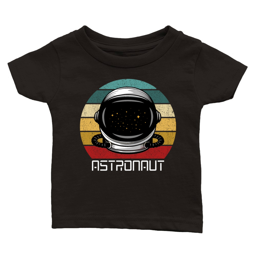 Astronaut Stargazers Space Lover Retro Vintage Classic Baby Crewneck T-shirt
