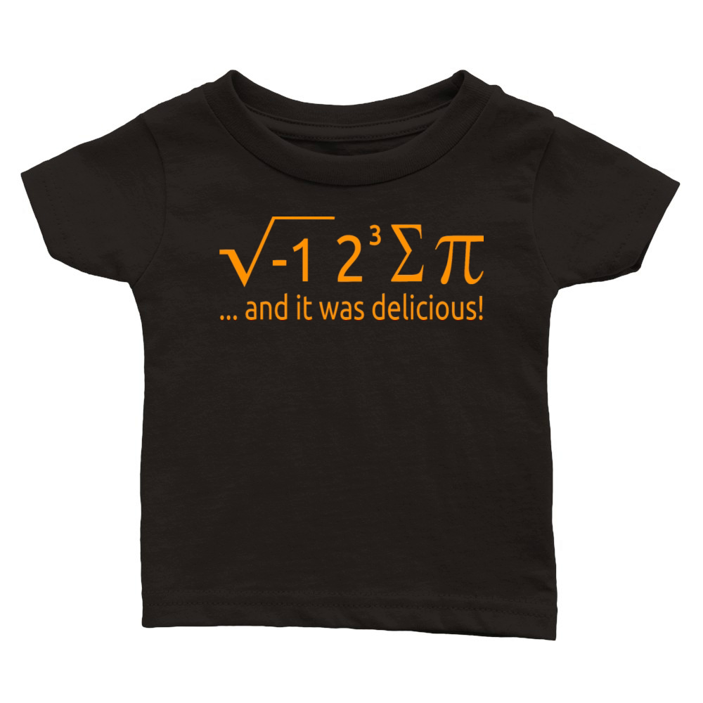 I Ate Some Pie And It Was Delicious 8 Pi Day 2BK1 Classic Baby Crewneck T-shirt