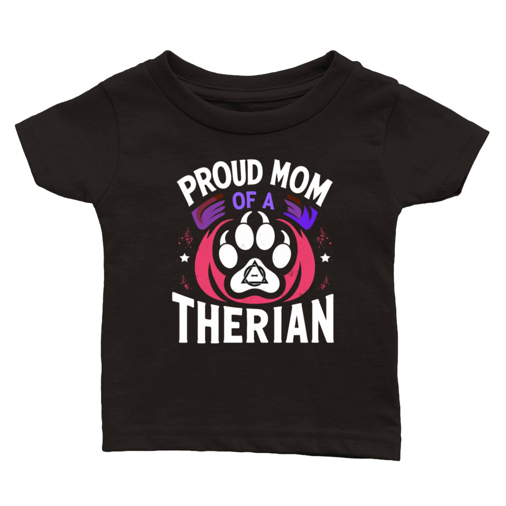 Proud Mom Of A Therian Furries Otherkin Nonhuman Classic Baby Crewneck T-shirt