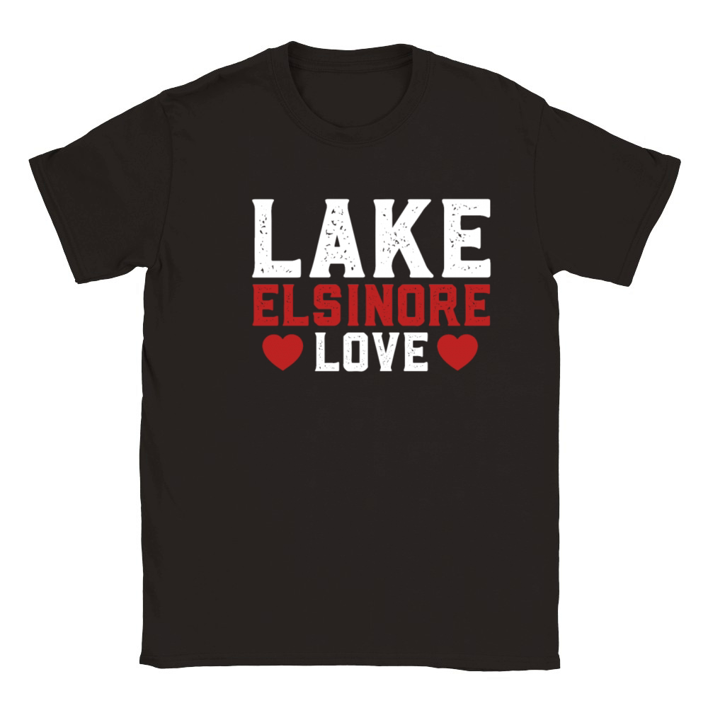 LAKE ELSINORE LOVE California Fan Lake Elsinore Classic Kids Crewneck T-shirt