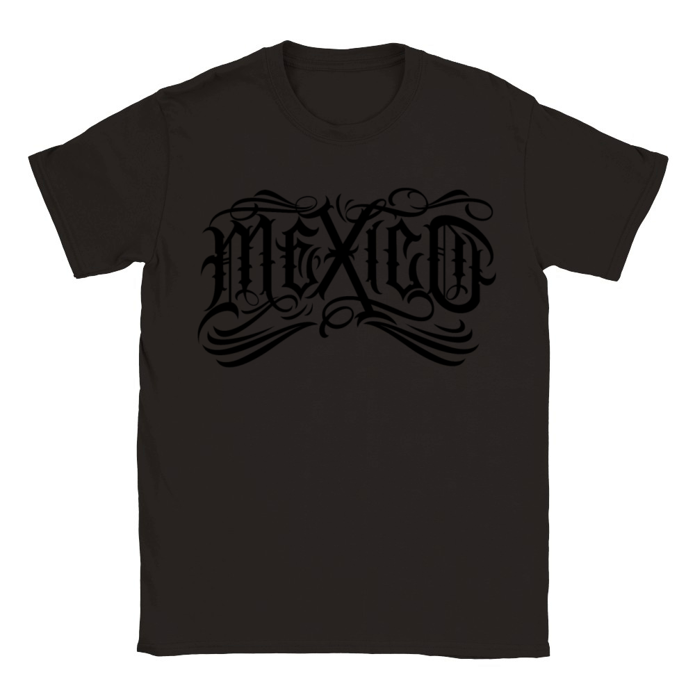 Mexico Chicano graphic Lettering Classic Kids Crewneck T-shirt