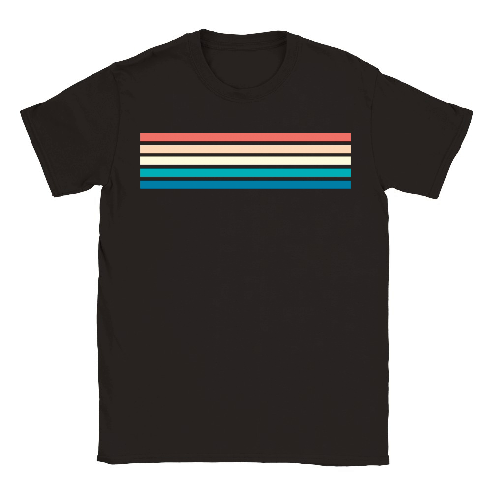 Retro stripe design with vintage vibe Classic Kids Crewneck T-shirt