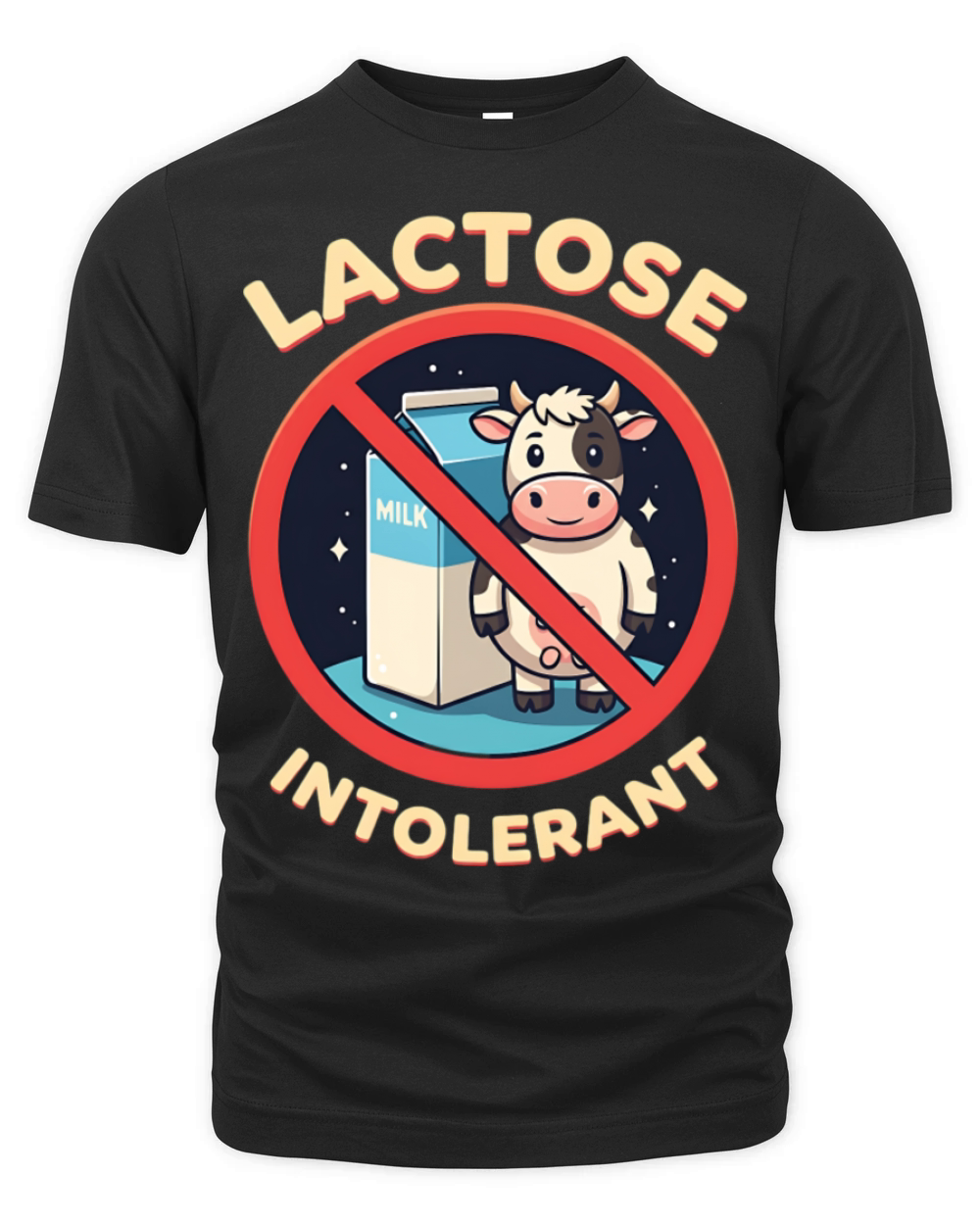 Lactose Intolerant Organic Unisex T-shirt