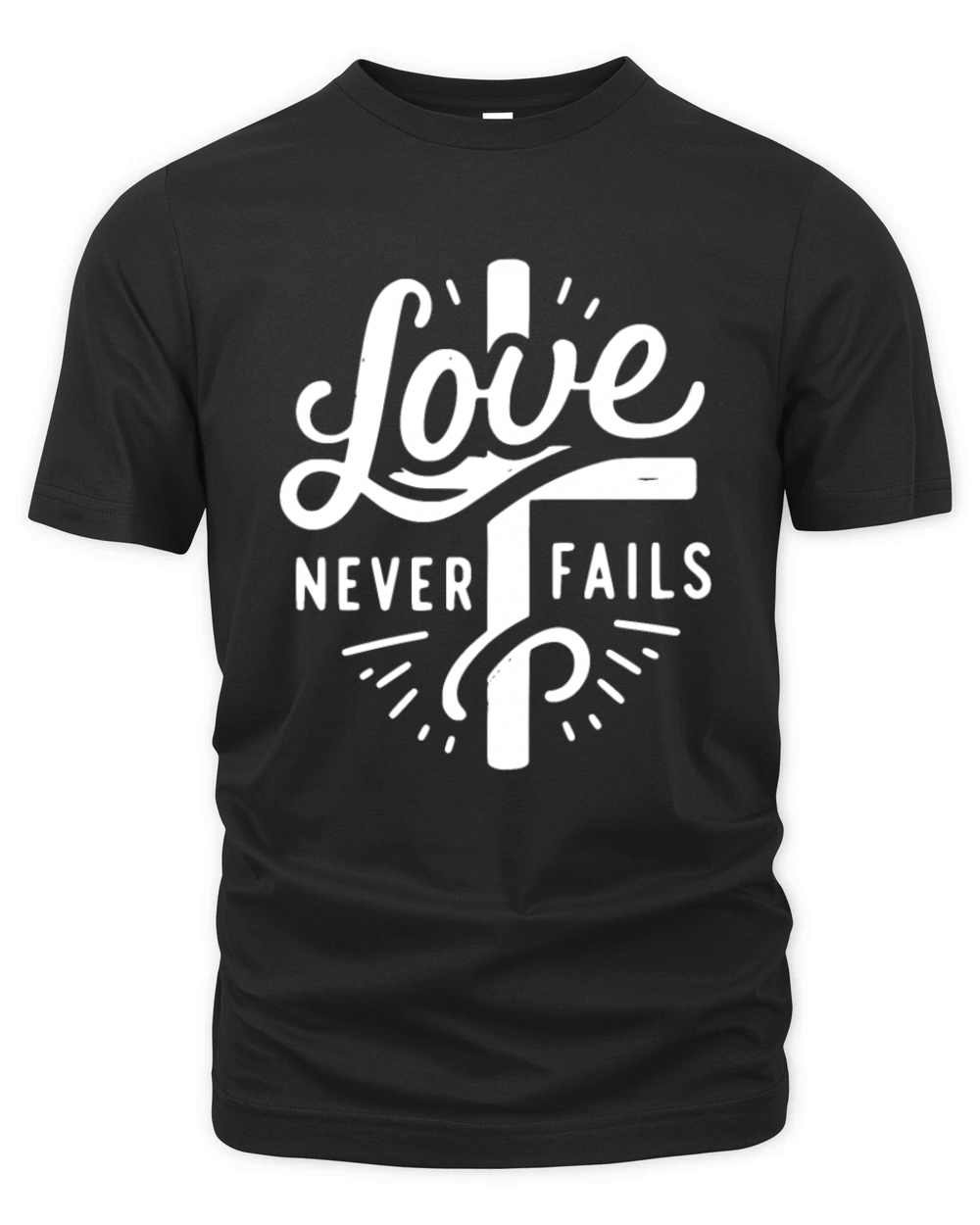 Love Never Fails Organic Unisex T-shirt