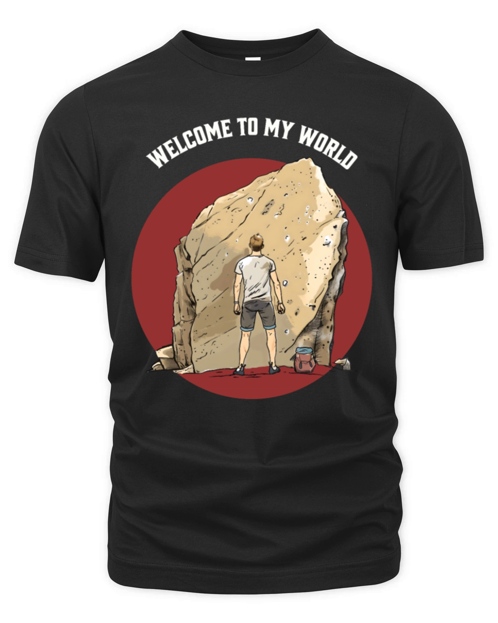 stylish boulder t-shirt for boys rock climbing Organic Unisex T-shirt