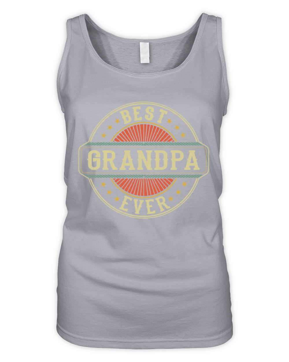 Best Grandpa Ever Retro Vintage Grandfather Organic Women's Tank Top