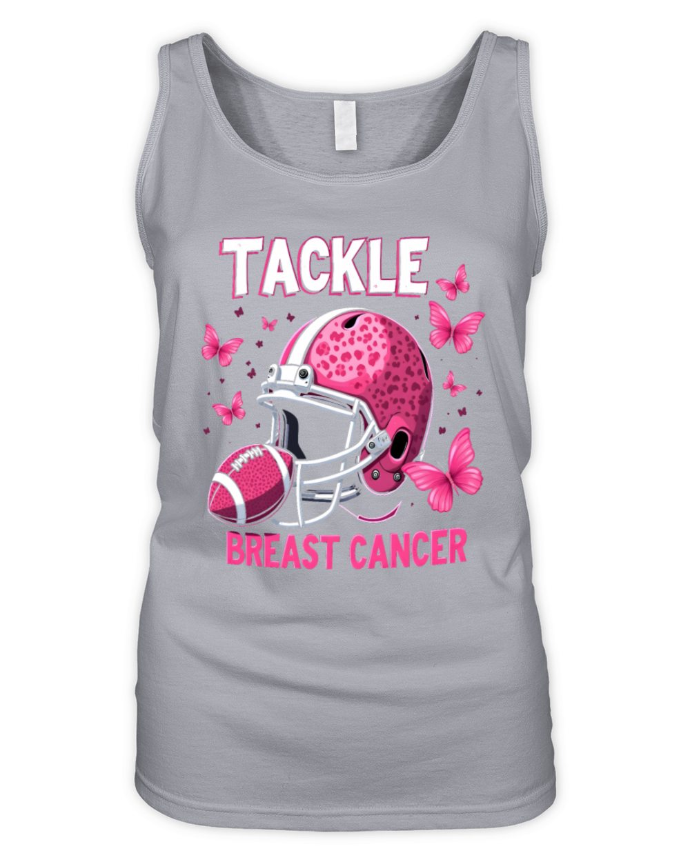 Breast Cancer Pink Awareness Design Organic Women's Tank Top