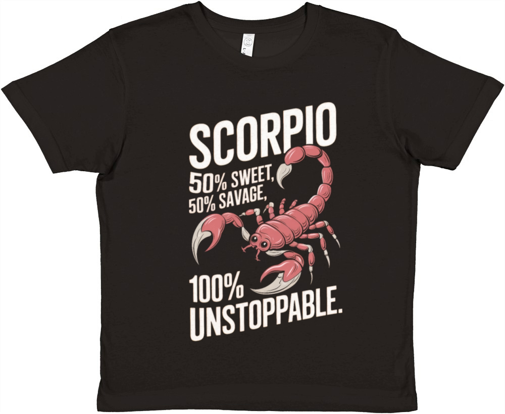 Funny Scorpio Zodiac Quote Premium Kids Crewneck T-shirt