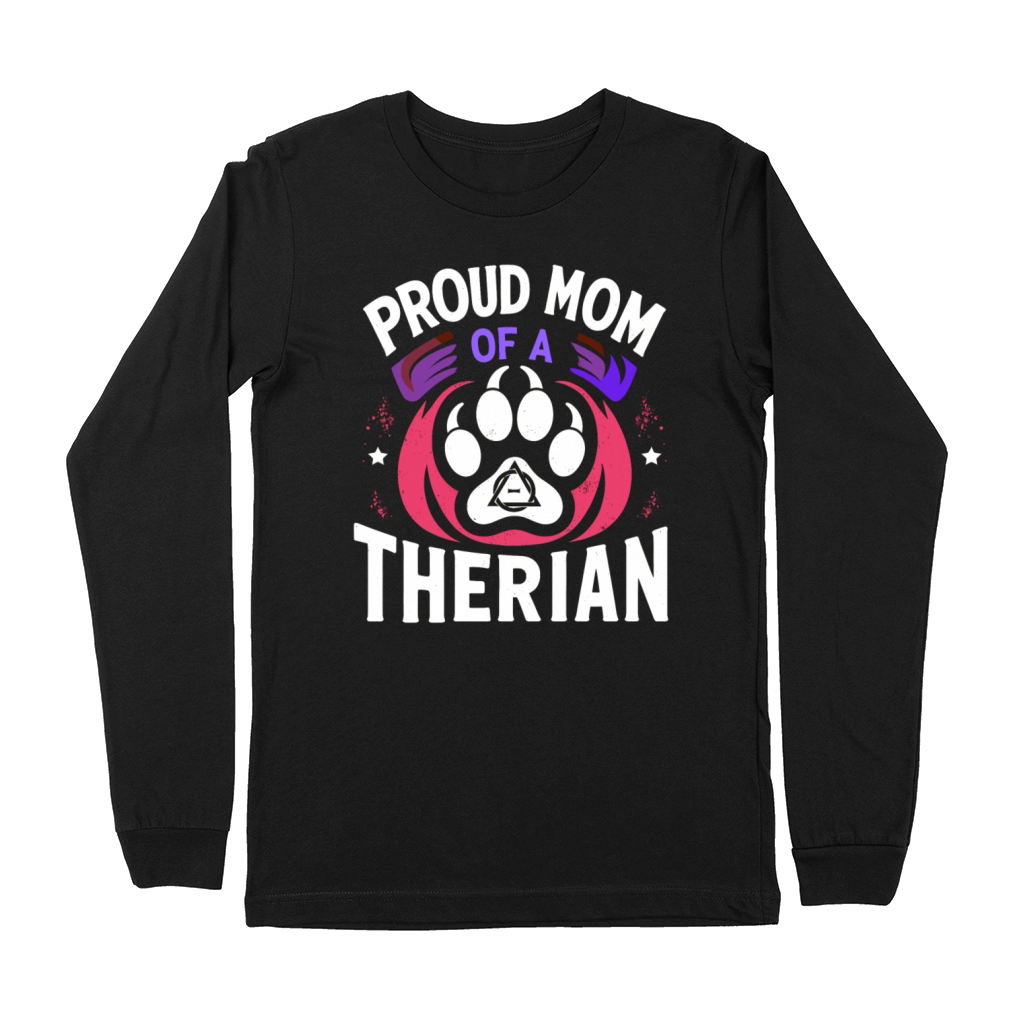 Proud Mom Of A Therian Furries Otherkin Nonhuman Premium Long Sleeve