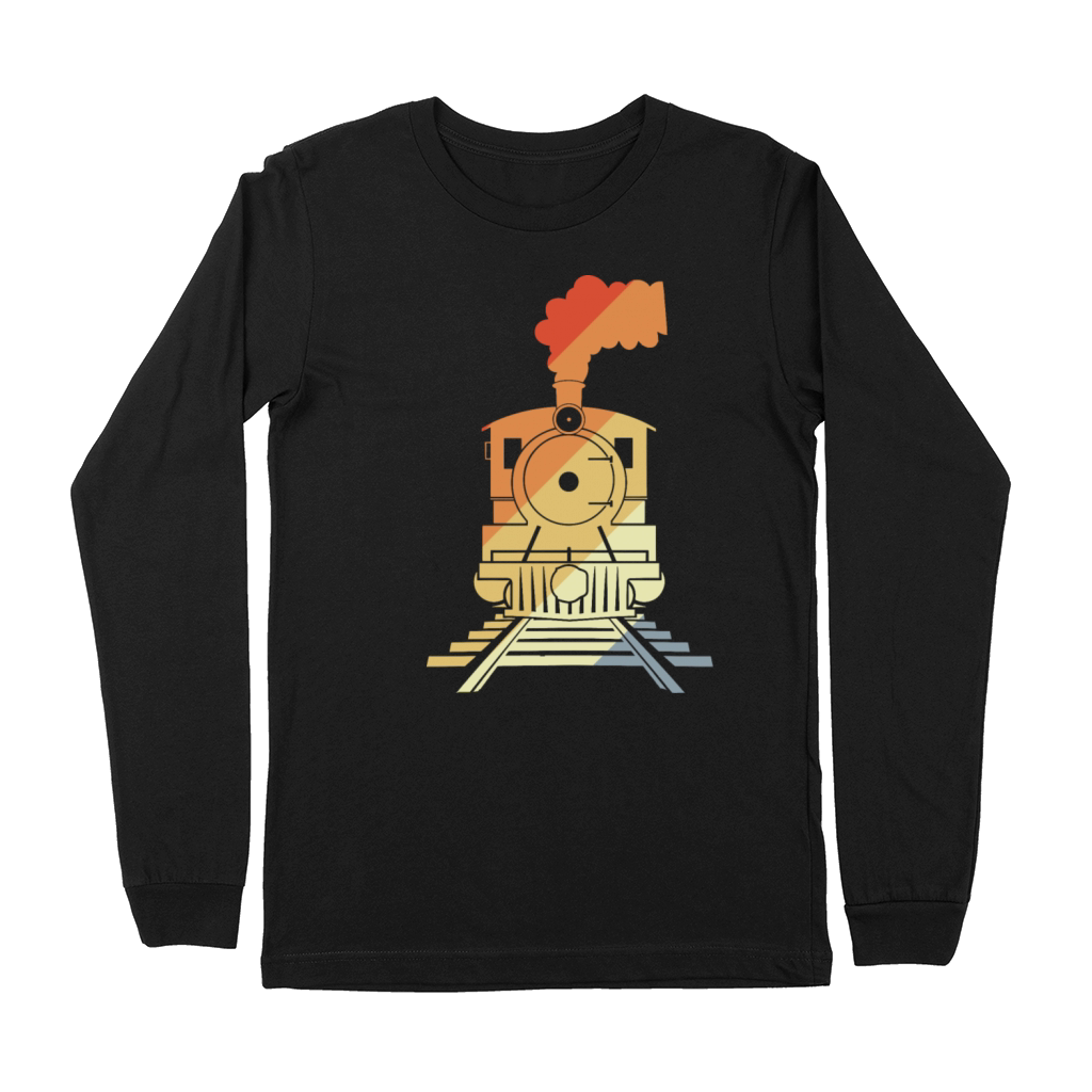 Railroad Drawing Vintage Style Premium Long Sleeve