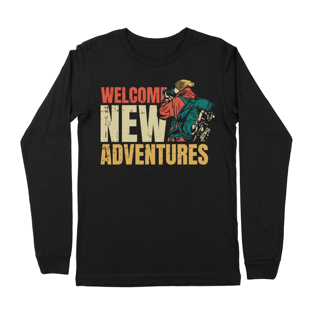 Welcome New Adventures Premium Long Sleeve