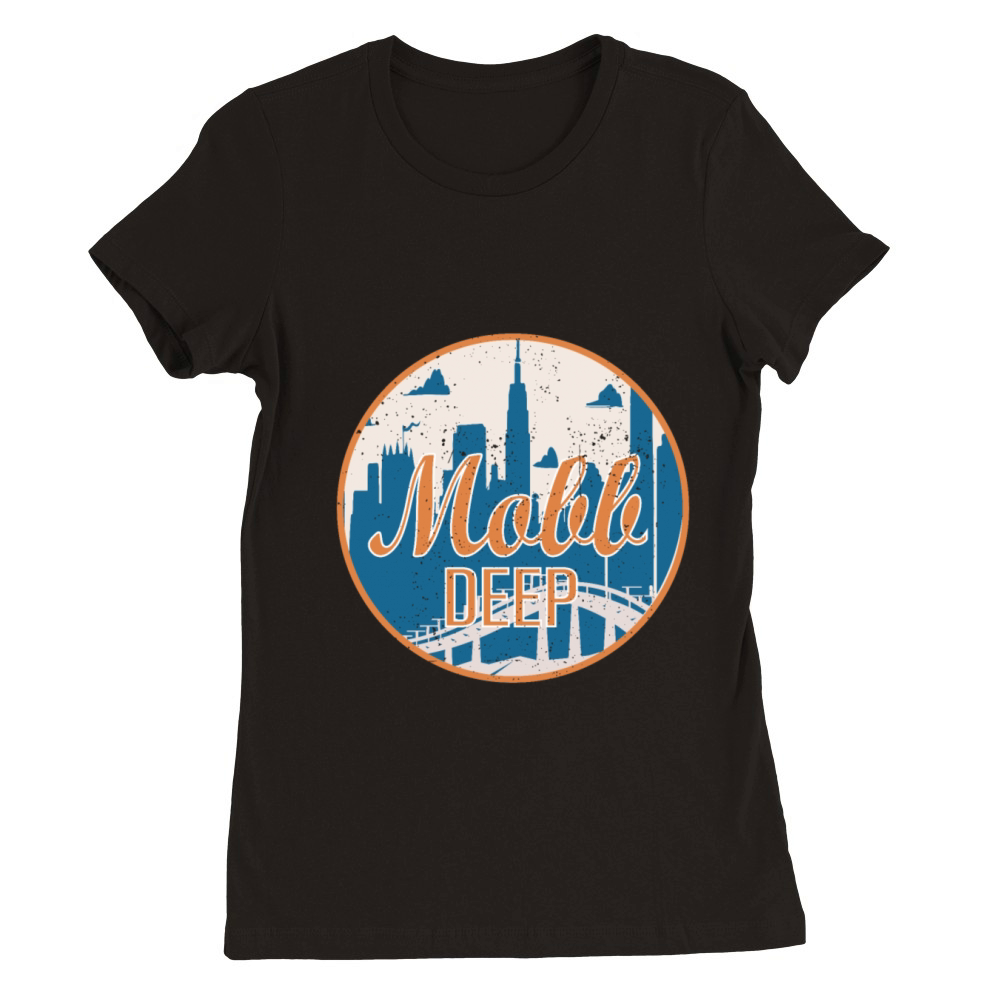 Queens New York Vintage Premium Womens Crewneck T-shirt