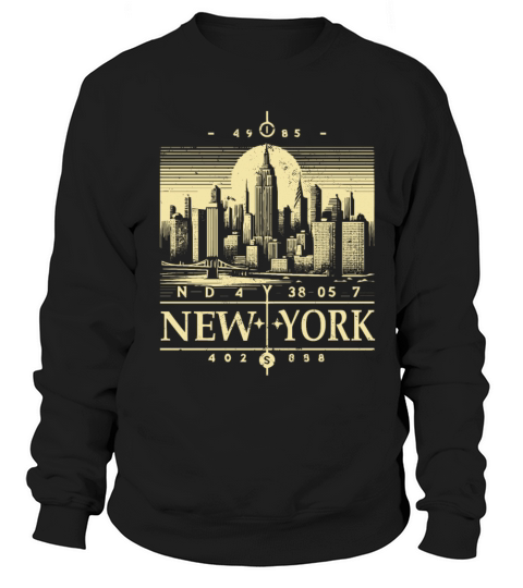 Retro New York City Vintage NY Graphic Tee Sweatshirt Unisex