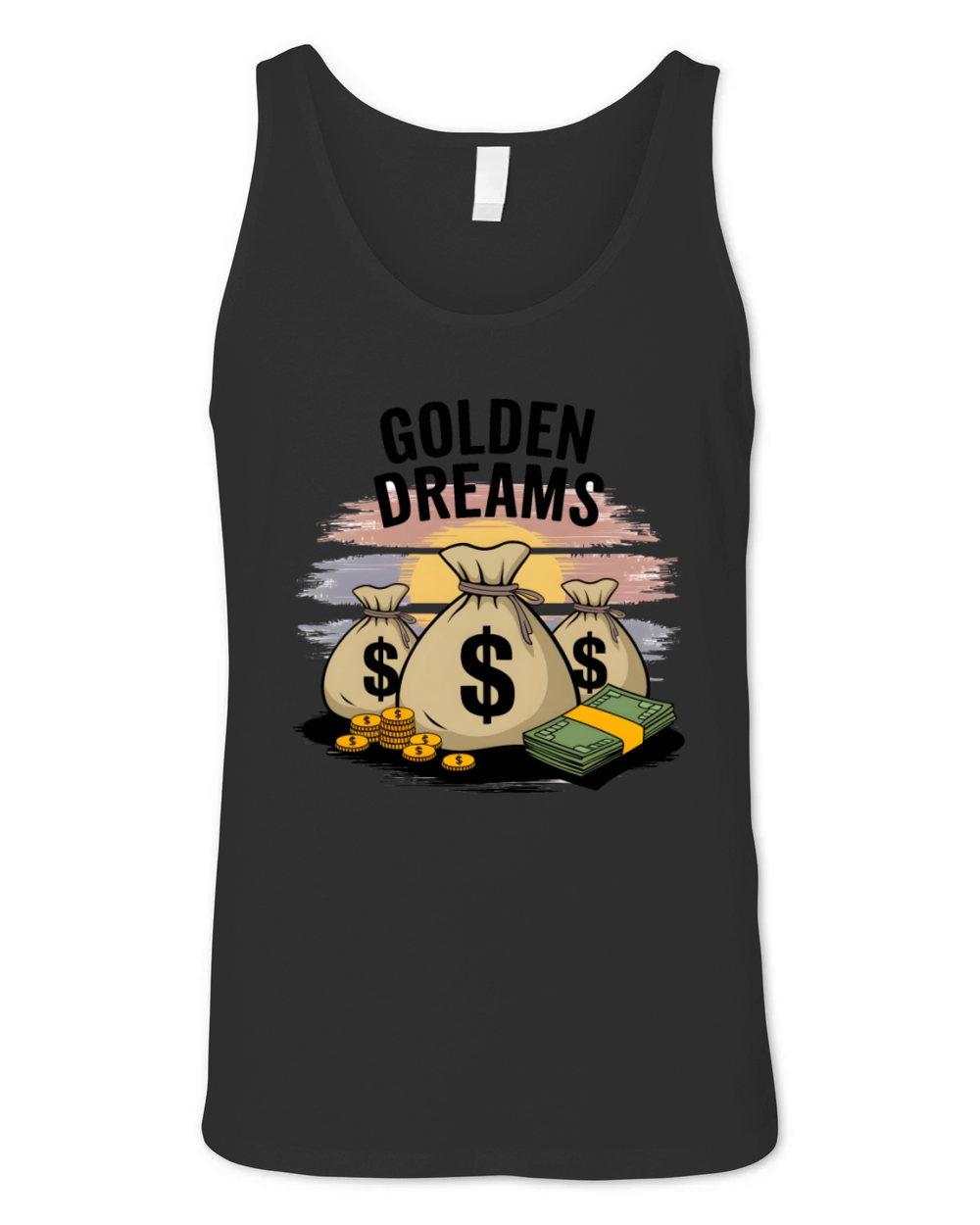 golden dreams 2 Unisex Jersey Tank