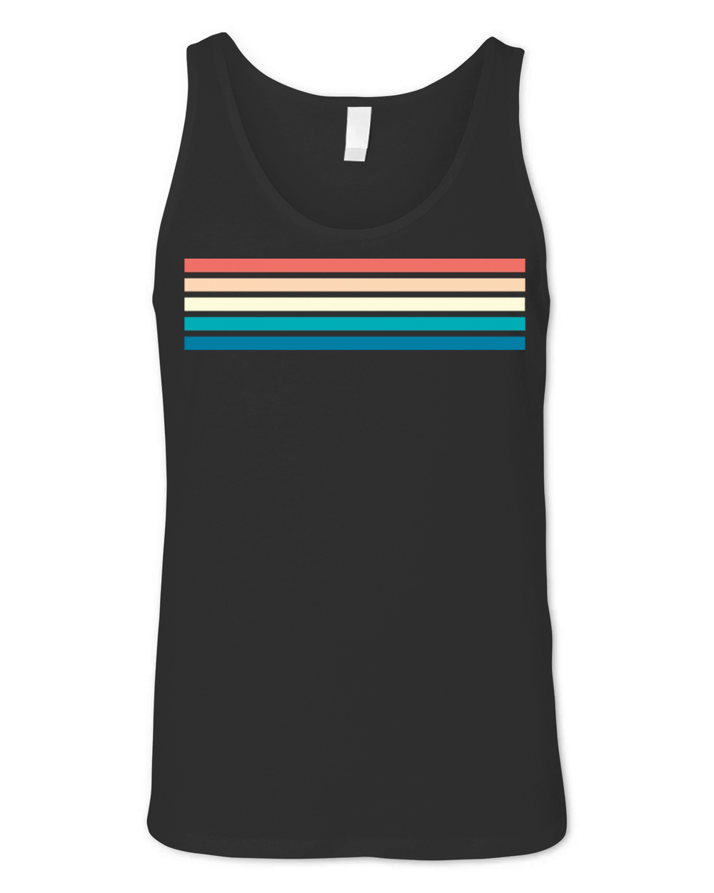 Retro stripe design with vintage vibe Unisex Jersey Tank