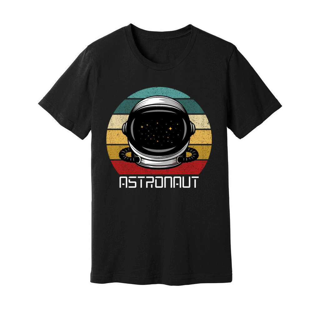 Astronaut Stargazers Space Lover Retro Vintage Unisex Jersey Tee