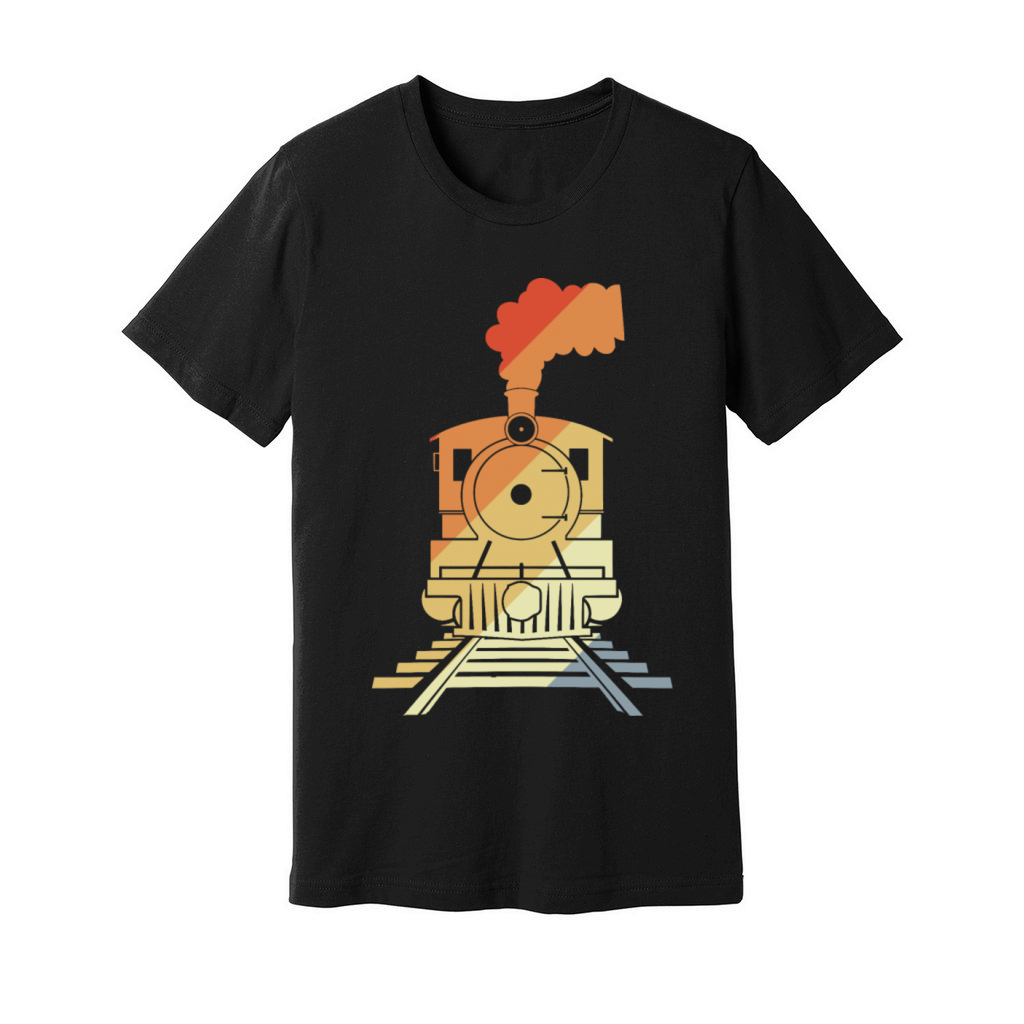 Railroad Drawing Vintage Style Unisex Jersey Tee