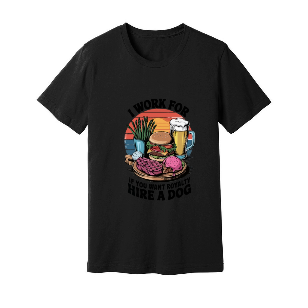 Vintage Steak and Burger T Shirt Graphic Unisex Jersey Tee
