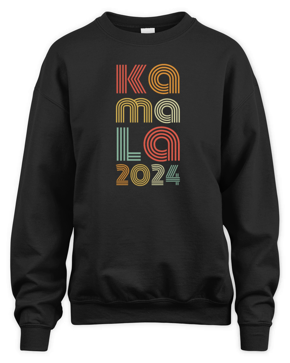 Kamala 2024 Retro President Harris Womens Kamala Unisex Premium Crewneck Sweatshirt