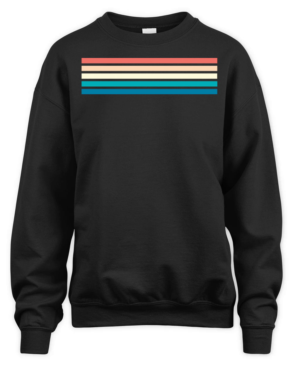 Retro stripe design with vintage vibe Unisex Premium Crewneck Sweatshirt