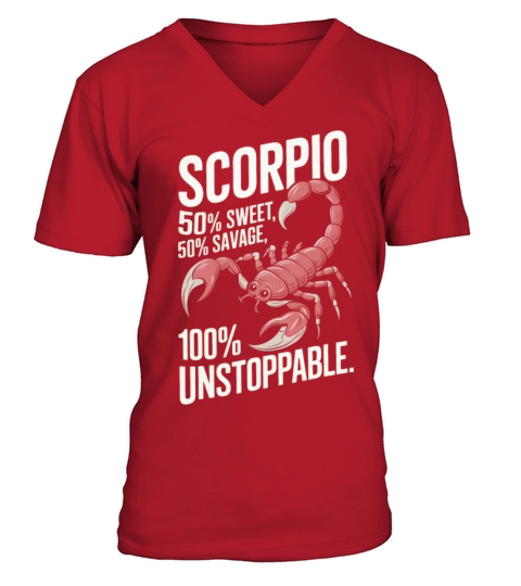 Funny Scorpio Zodiac Quote V-Neck T-shirt