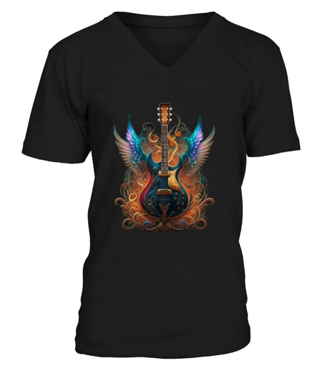 Guitar V-Neck T-shirt