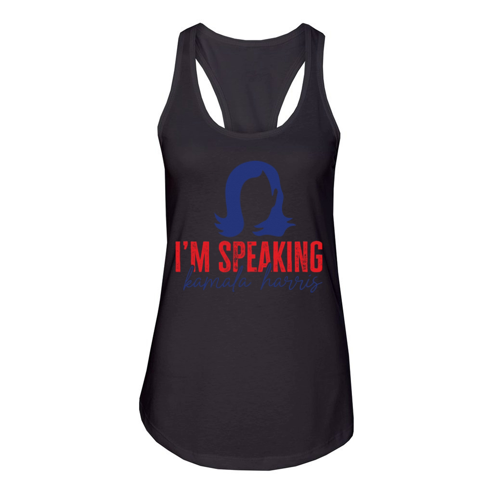 I’m Speaking Kamala Harris Women's Racerback Tank