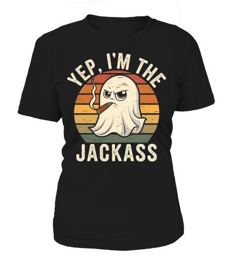 Yep I m The Jackass Funny Vintage Halloween Spooky Women's T-Shirt