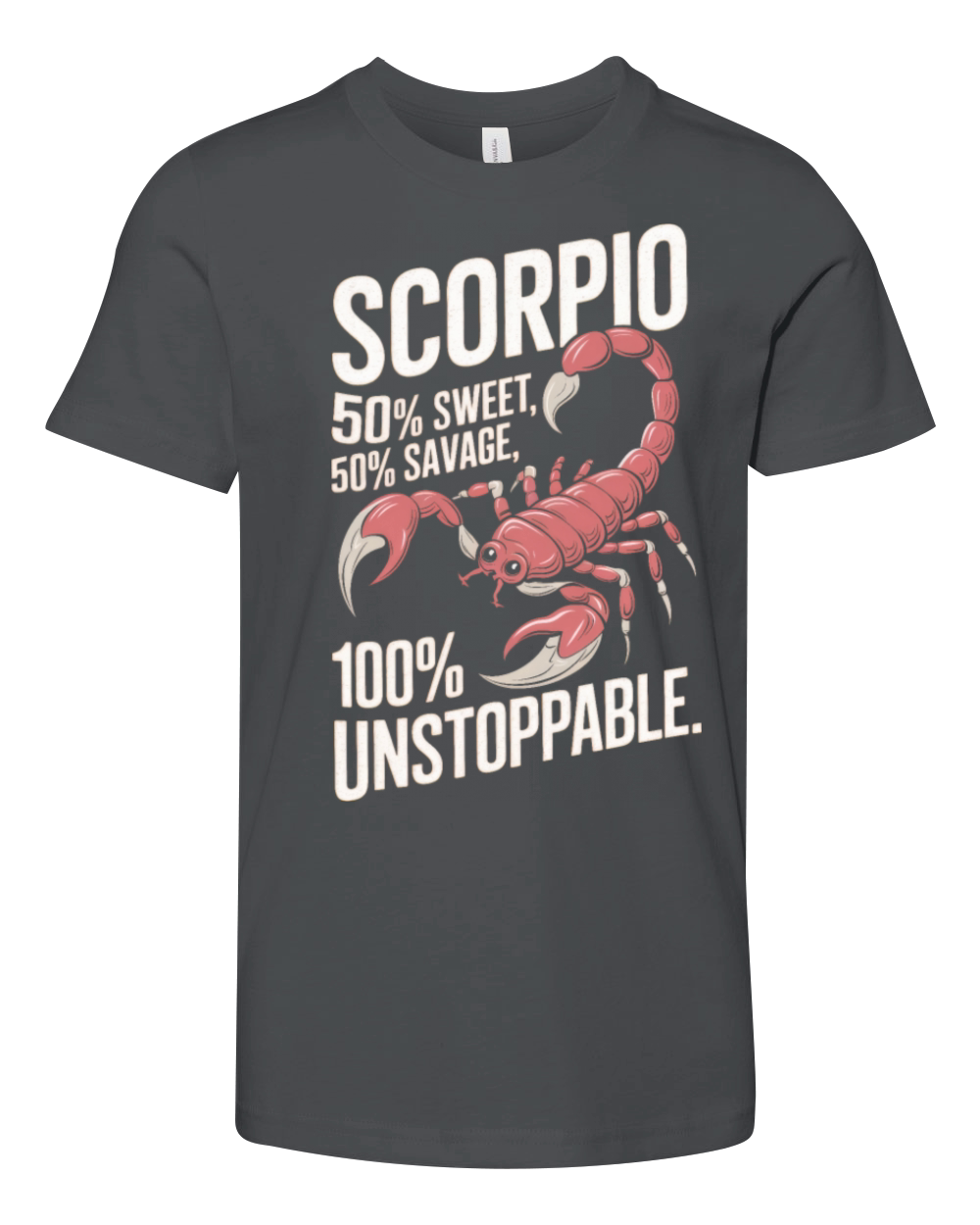 Funny Scorpio Zodiac Quote Youth Unisex Jersey Tee