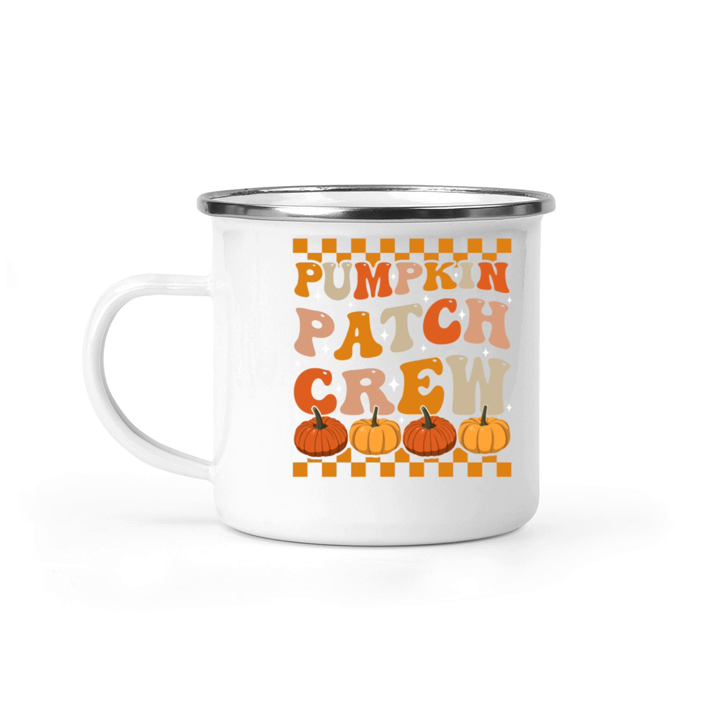 Groovy Pumpkin Patch Crew Fall Pumpkins Camping Mug