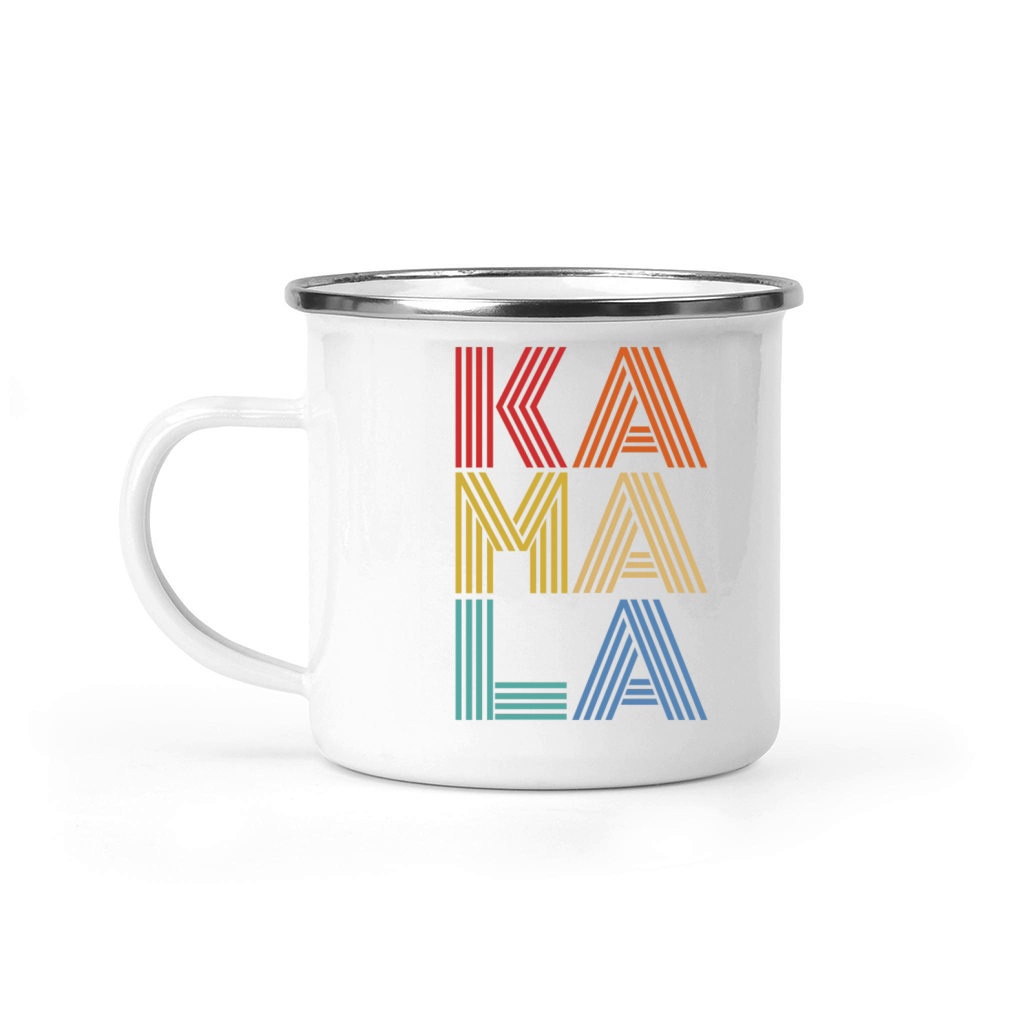 Vintage Kamala Harris Camping Mug