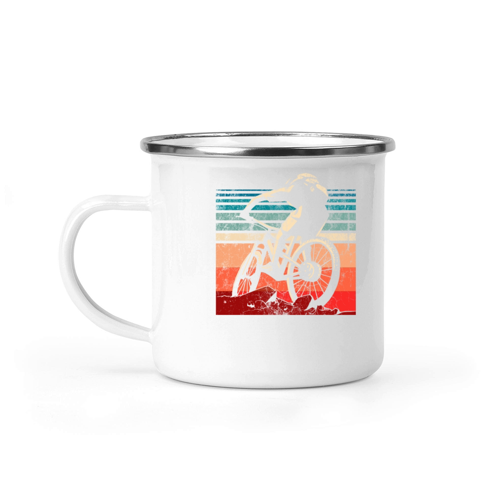 Vintage Mountain Bike Adventure Camping Mug