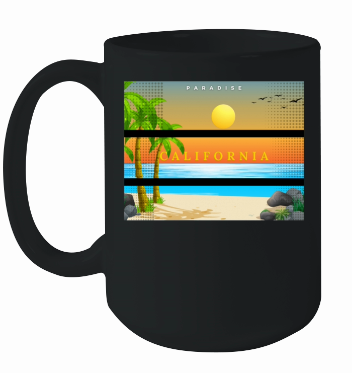 California Beach Ceramic Mug
