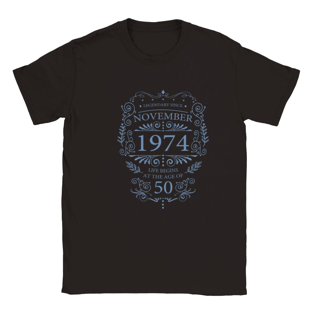 Legendary since 1974 50th birthday vintage look Classic Kids Crewneck T-shirt
