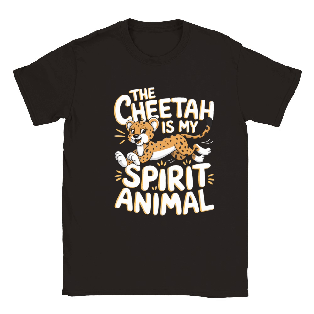 The Cheetah Is My Spirit Animal Classic Kids Crewneck T-shirt
