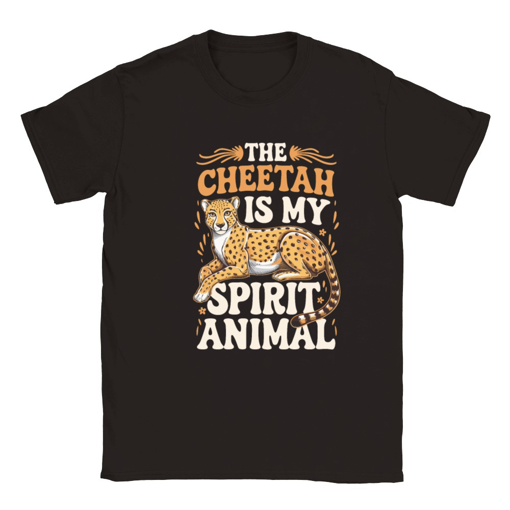 The Cheetah Is My Spirit Animal Classic Kids Crewneck T-shirt