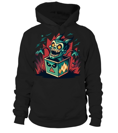 Monster Jack-in-the-Box - Retro Horror Fun Hoodie Unisex
