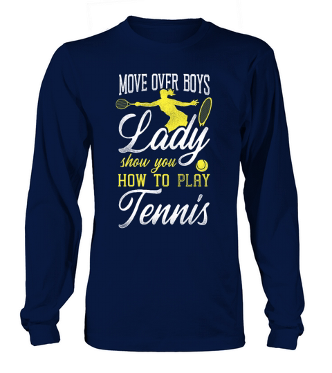 Funny Tennis Player Racket Girl Long sleeved Unisex