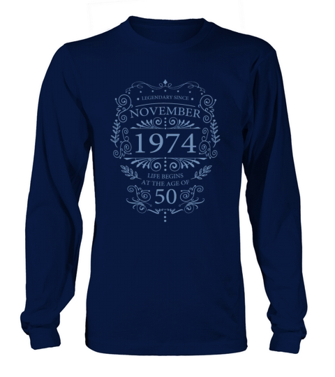 Legendary since 1974 50th birthday vintage look Long sleeved Unisex
